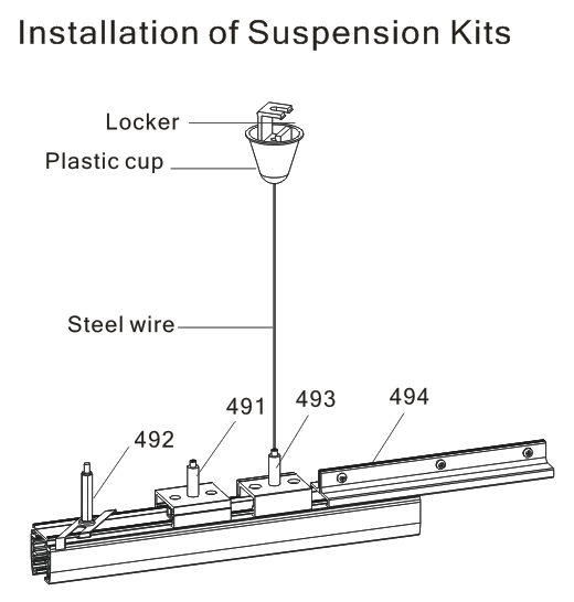 3 phase track Suspension kit