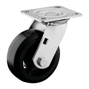 Rubber Wheel Swivel Plate Castor