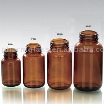 Amber glass bottles for tablet