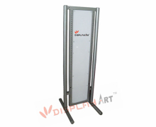 Double-side garment display frame, metal display stand