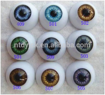 Toy accessories plastic round, half-round and oval eyes