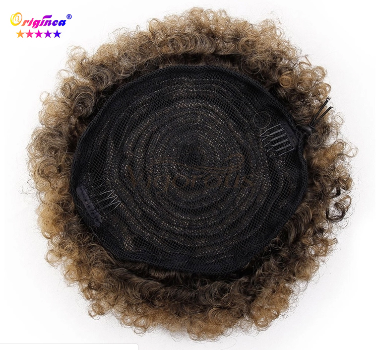 Synthetic Afro Kinky Curly Hair Chignon for Black Women Afro Bun 15 color hairpiece Afro Puff Drawstring Bun