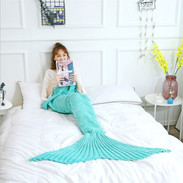 Mermaid cashmere breathable skin-friendly household blanket