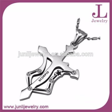 Junli Jewelry Fashion Cross Pendant Stainless Steel Scorpio Pendant