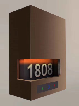 Hotel Electronic Doorplate with LED Room Number Display