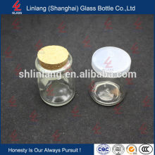 New Product Glass Bottle with Cork Lid