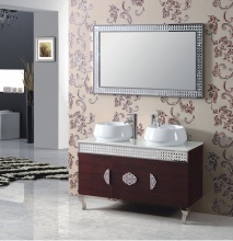 Double Basins Bathroom Cabinet