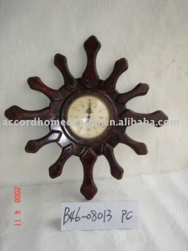 wood clock