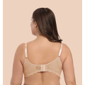 Op voorraad plus size cup-bh met kantvorm