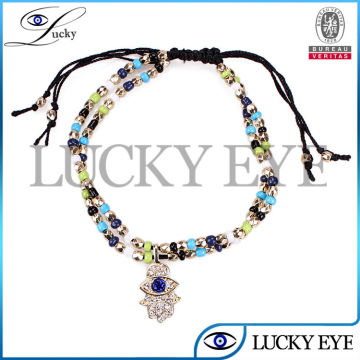 multi color crystal hamsa charm fashion jewelry