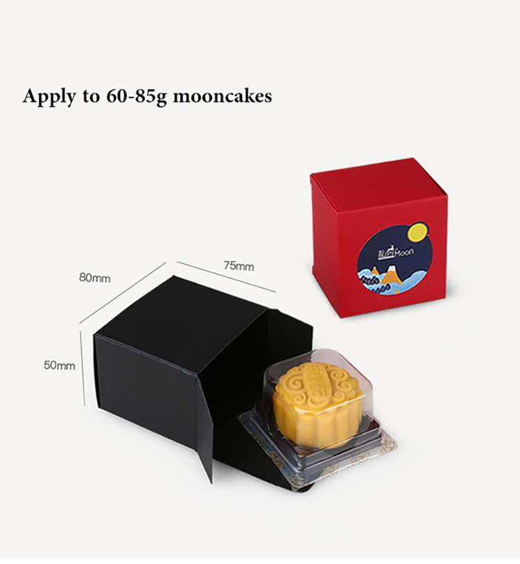 China supplier disposable paper custom mooncake box packaging with handle