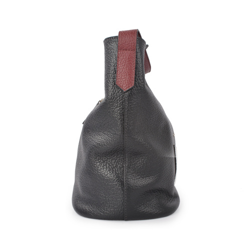 Casual Lady Genuine Bag Black Daily Bucket Bag