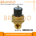 DN25 1 &#39;&#39; schroefdraad 2W250-25 Messing Electric Solenoid-klep