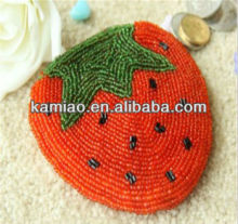 fashion handmade strawberry beaded pearl handbag