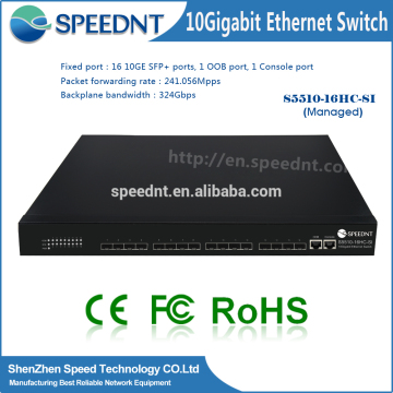16 Port 10 Gigabit Ethernet networking Switch managed switch
