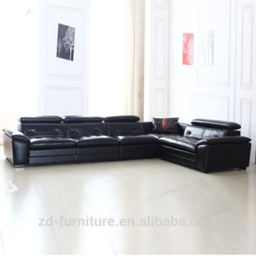 top grain cow leather sofa, black real leather sofa on sale, Genuine Leather Sofa Set