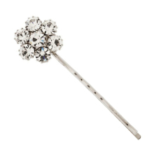 Silver CZ diamond hairgrips for girl