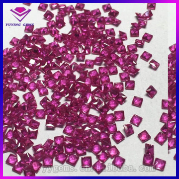 Perfect quality round synthetic #3 burma ruby & diamond