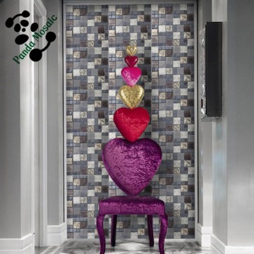 SMP19 Luxurious materials mosaic mixed glass mosaic for wall decoration tiles