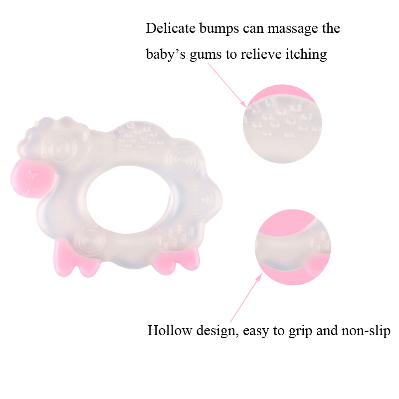 silicone baby teether sheep shaped teether toys