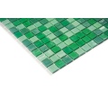 Yeşil cam mozaik dekorasyon ev