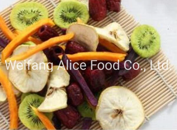 China Healthy Food Supplier Kosher Halal Certificated Fried Mixed Fruits Chips Vf Mixed Fruit