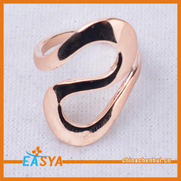 2015 Yiwu Fashion Rose Gold S Letter Rings Wholesale