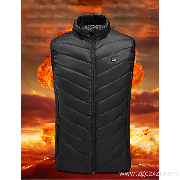 Two-zone smart heating in winter vest