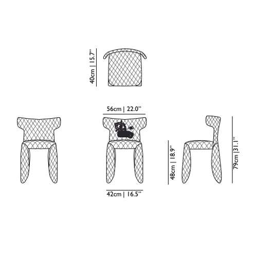 Contemporary Design Mooi Monster Armchair Dining Chair