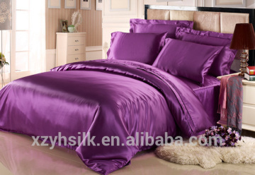 100% Luxurious silk bed sheet OEKO certificate/19mm silk duvet cover sets