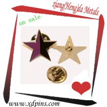 fashion cheap star shaped lapel pin