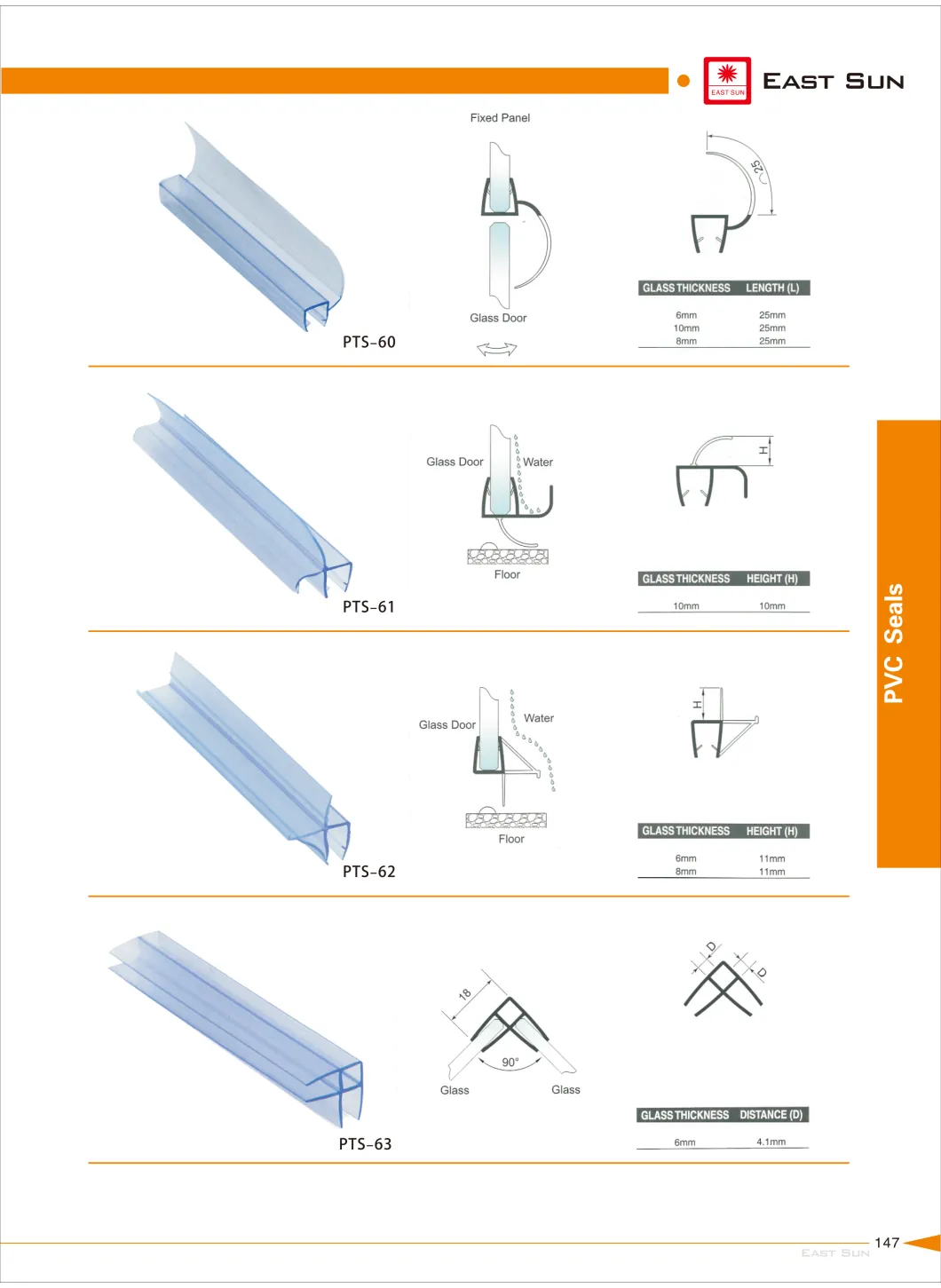 Hot Designs PVC Seal Rubber Seal (PTS-66)  