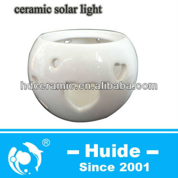 ceramic solar garden light