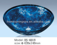 lavabo hand painted and foiled bathroom glass wash basin