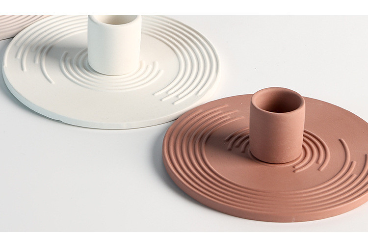 Ручная афарбаваная керамічная невялікае падсвечнік