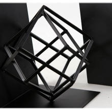 creative geometry book stand study table ironwork bookshelf