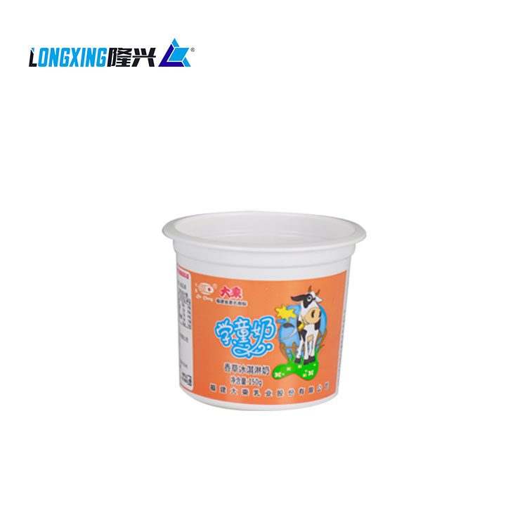 6 oz plastic PP printed plastic yogurt containers