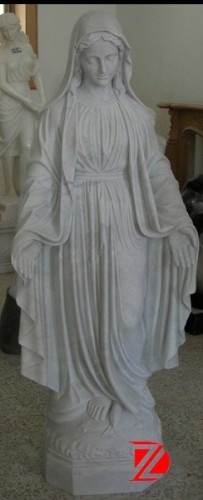 Stone virgin mary statue