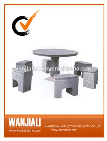 Wholesale Garden Stone Table Grey Granite Table