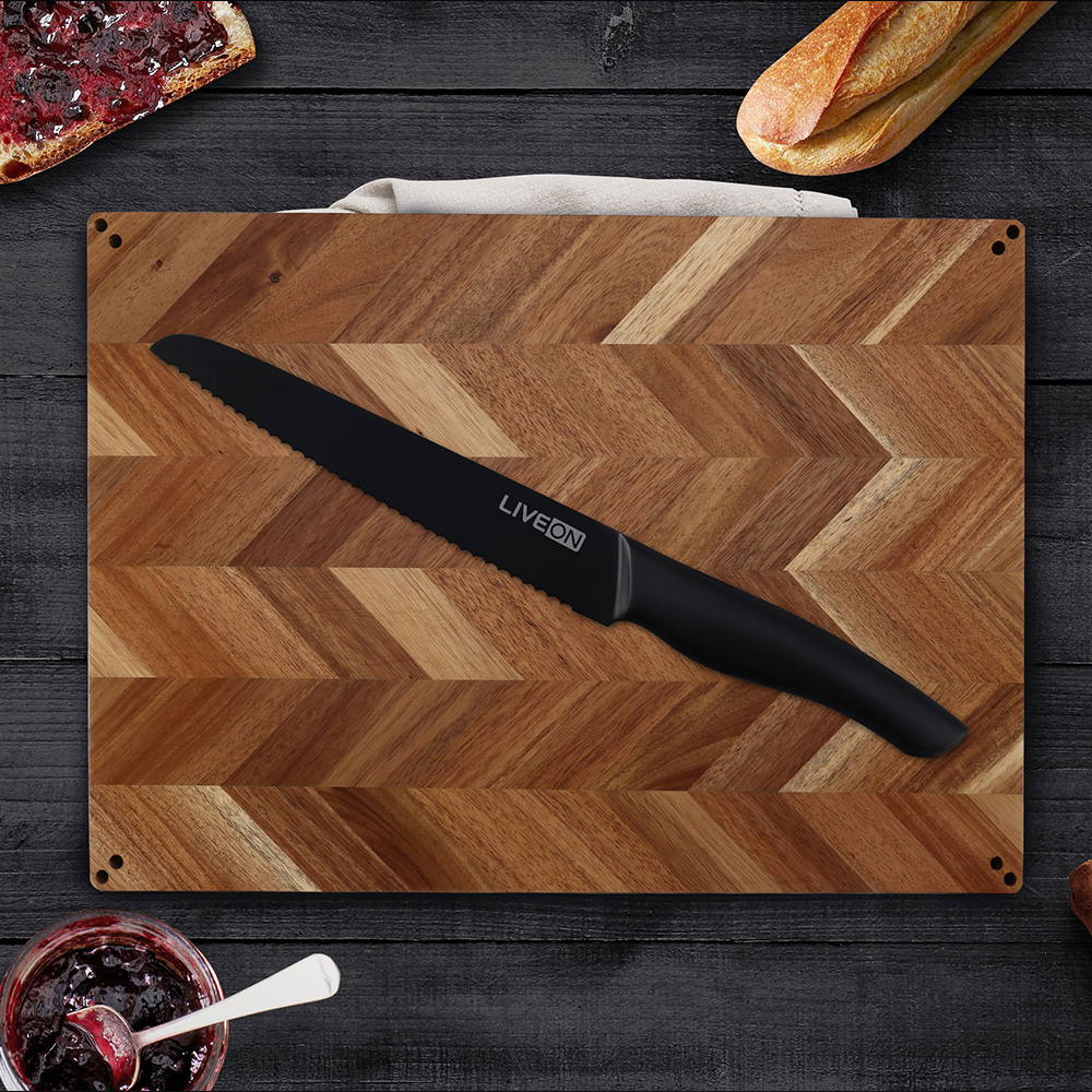 8'' Black Oxide Kitchen Bread Knife