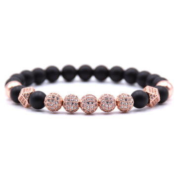 8mm Essential Oil Beads Bracelet Matte Onyx Bracelet Perfume Diffuser Bracelet for Men Women