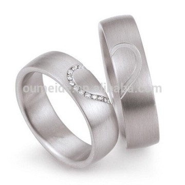 China Shenzhen professional wedding ring factory, wedding bands, titanium wedding ring jewelry, heart design ring