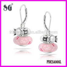 Wholeasale cheap crystal handmake Italy murano glass beads stamped 925 & Handcrafted Murano glass beads