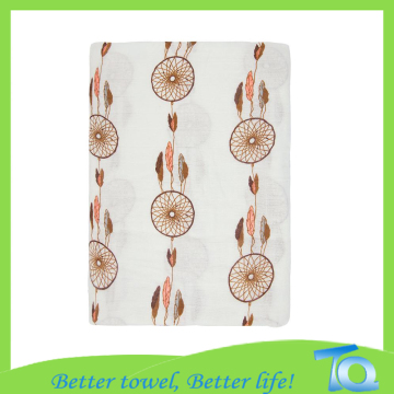 Customize Bamboo Baby Swaddling Printed Blanket