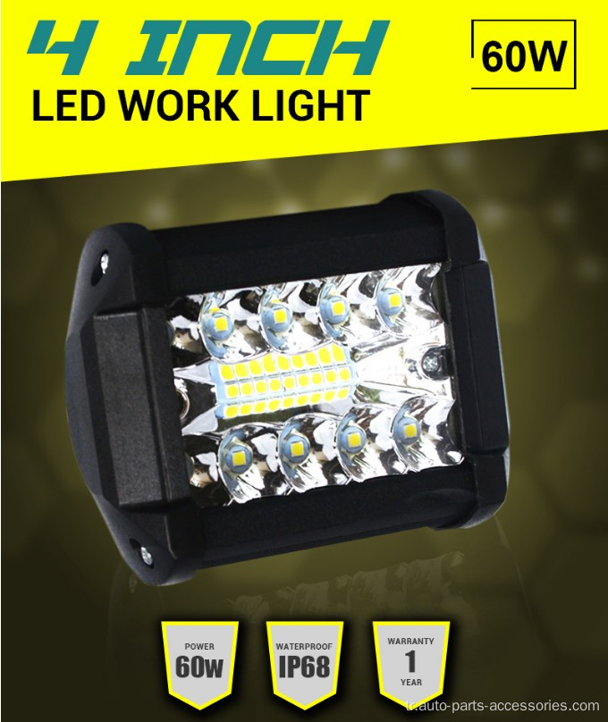 İş Işığı 60W LED Işık Çubuğu 4x4 Aksesuarlar