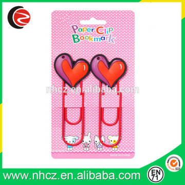 Red Heart Paper Clip for Gifts