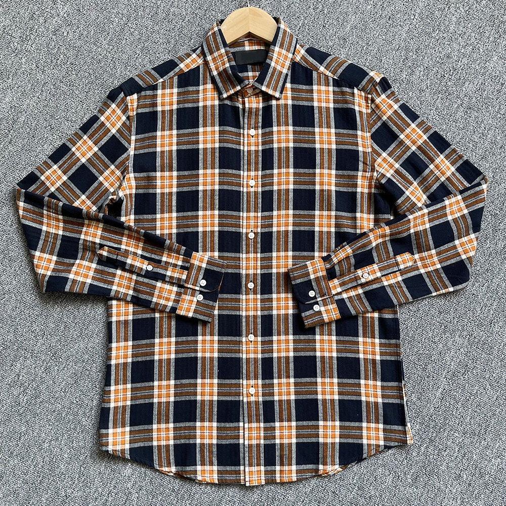 Men's Plaid Shirt Cotton Custom