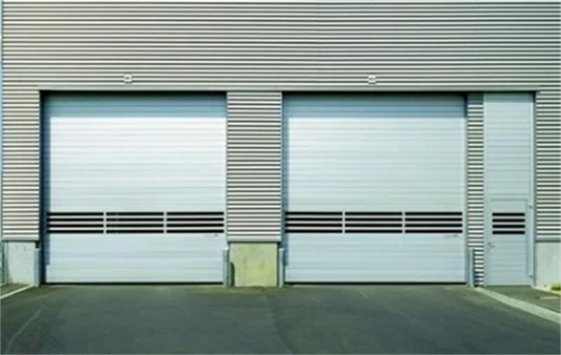 Aluminum tempered automatic sectional overhead garage door