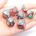 7pcs set Dichromatic D4 D6 D8 D10 D12 D20 Polyhedral Dices Numbers Dials Desktop Multi Sides Dice For Board Game