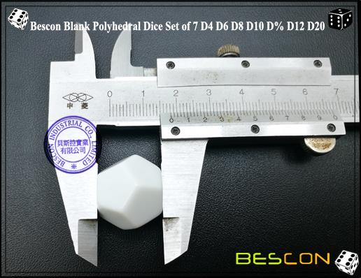 Dados en Poliédrica en Blanco (6) Blank Polyhedral Dice (6)